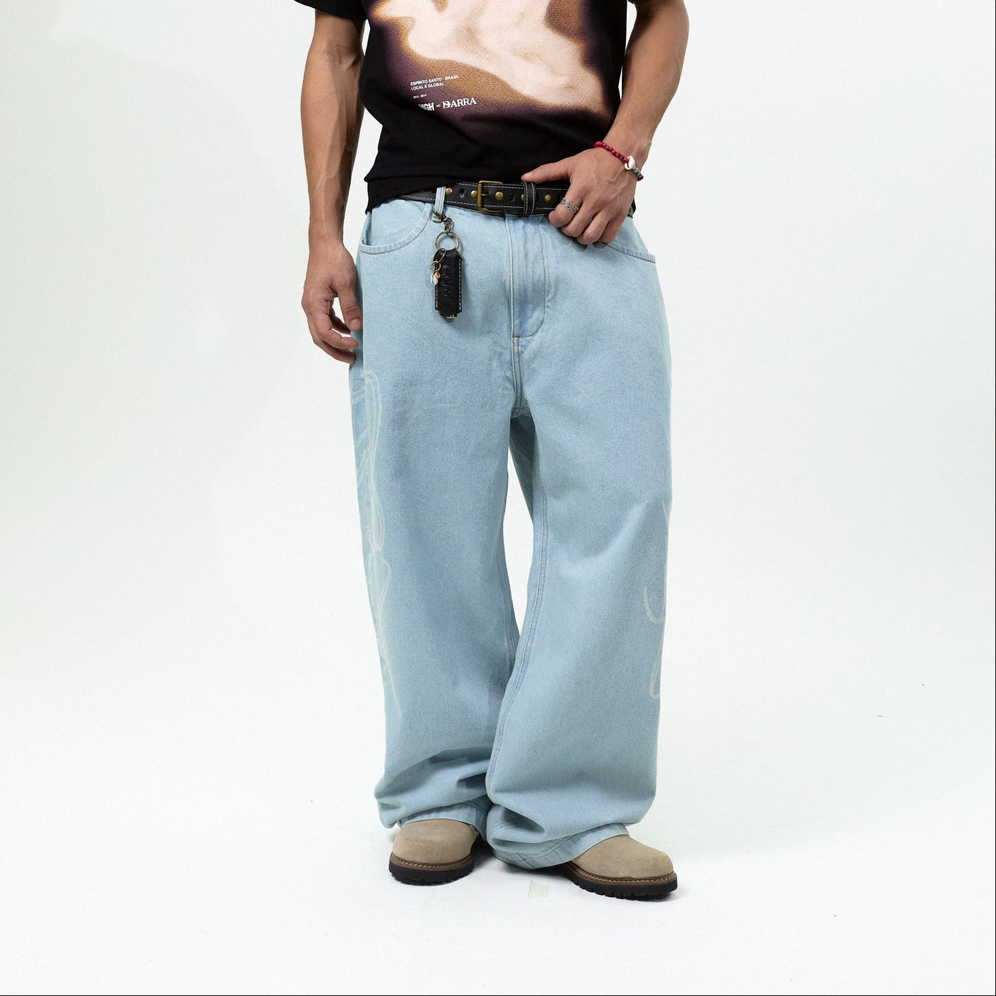 Calça Jeans "Assinatura" Azul - HIGH a/c BARRA