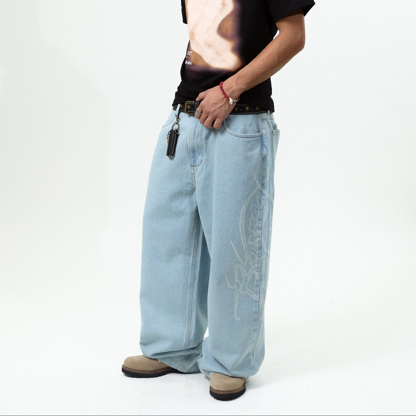 Calça Jeans "Assinatura" Azul - HIGH a/c BARRA