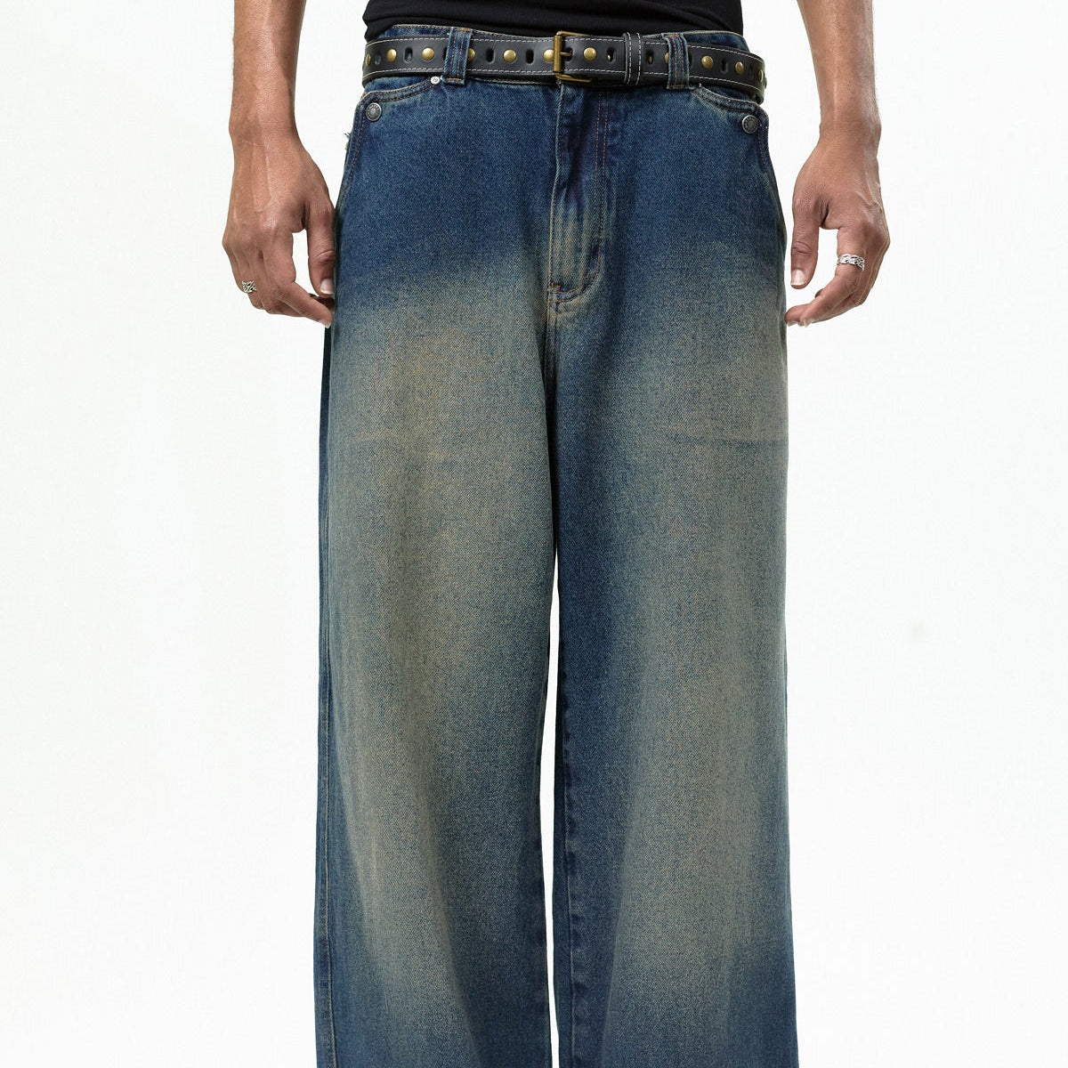 Calça Jeans "Desconstruída" - HIGH a/c BARRA