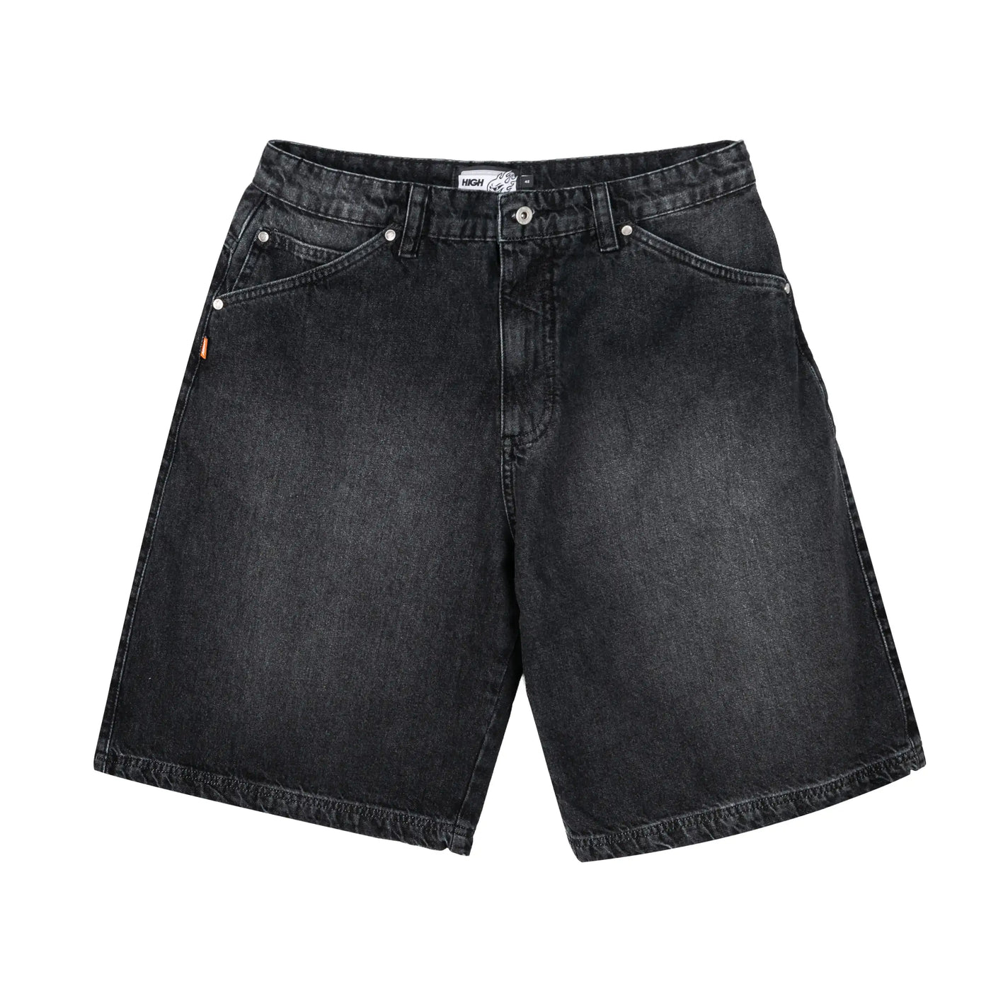 Tagline Denim Shorts Black