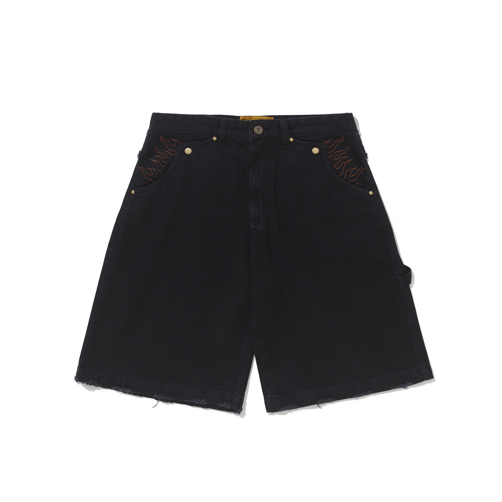 Bermuda Jeans "Desconstruída" Preta - HIGH a/c BARRA