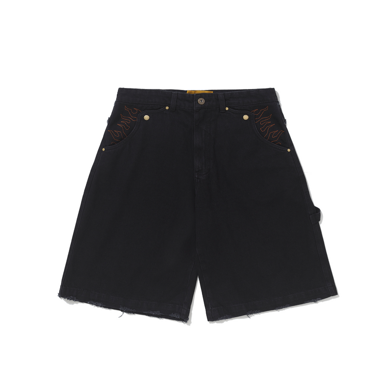 Bermuda Jeans "Desconstruída" Preta - HIGH a/c BARRA