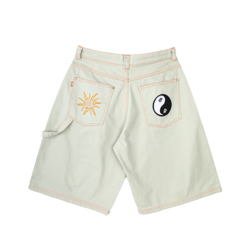 Sticker Denim Shorts