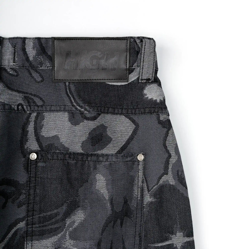 Jacquard Pants Black