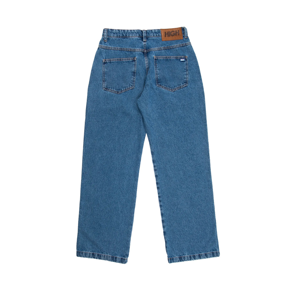 Jeans Pants Logo Line Blue