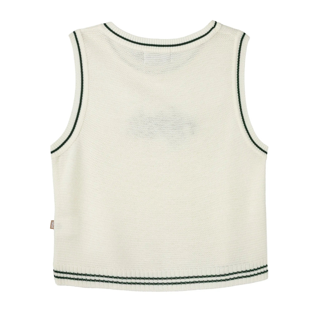 Knitted Girlz Vest White