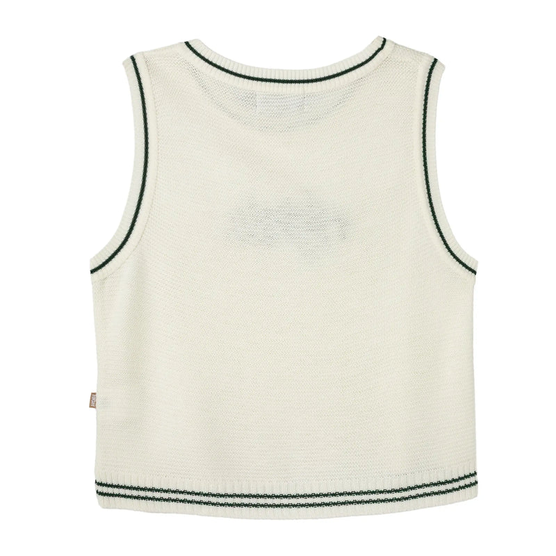 Knitted Girlz Vest White