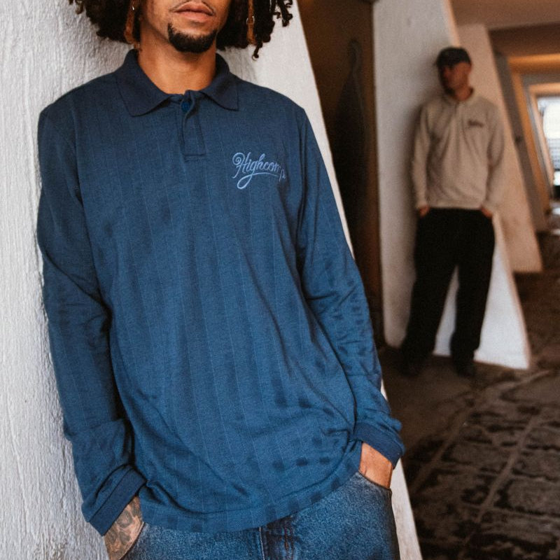 Polo Longsleeve Heritage Navy