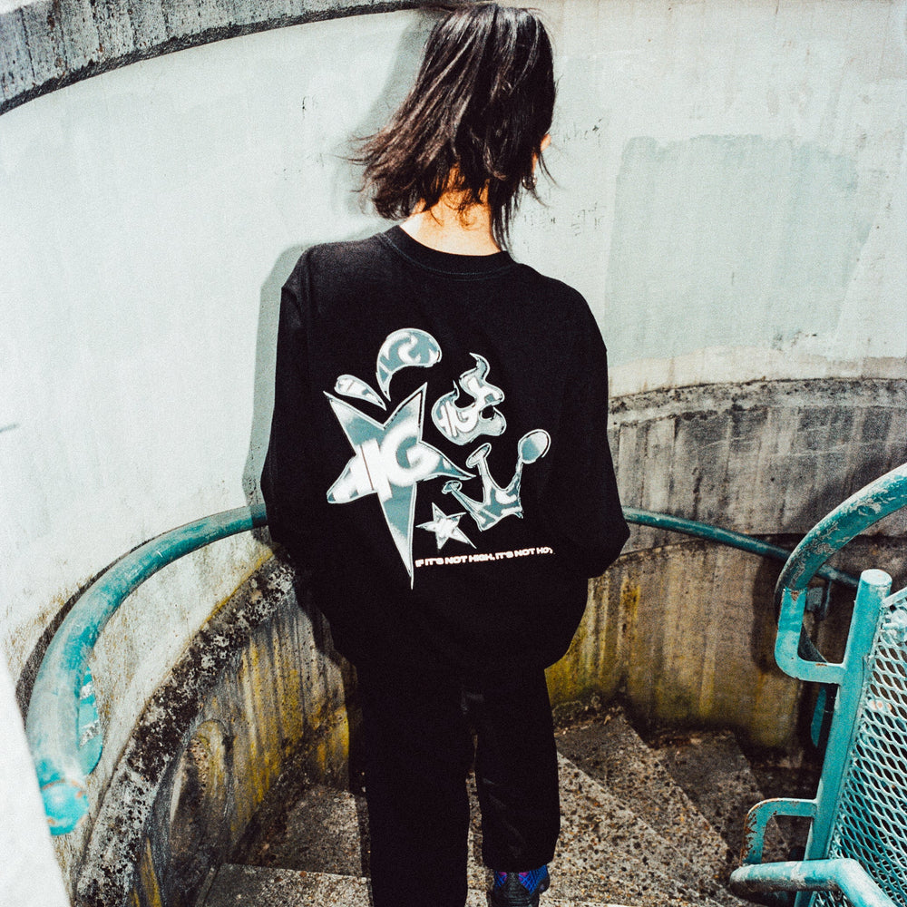 Longsleeve Stars Black