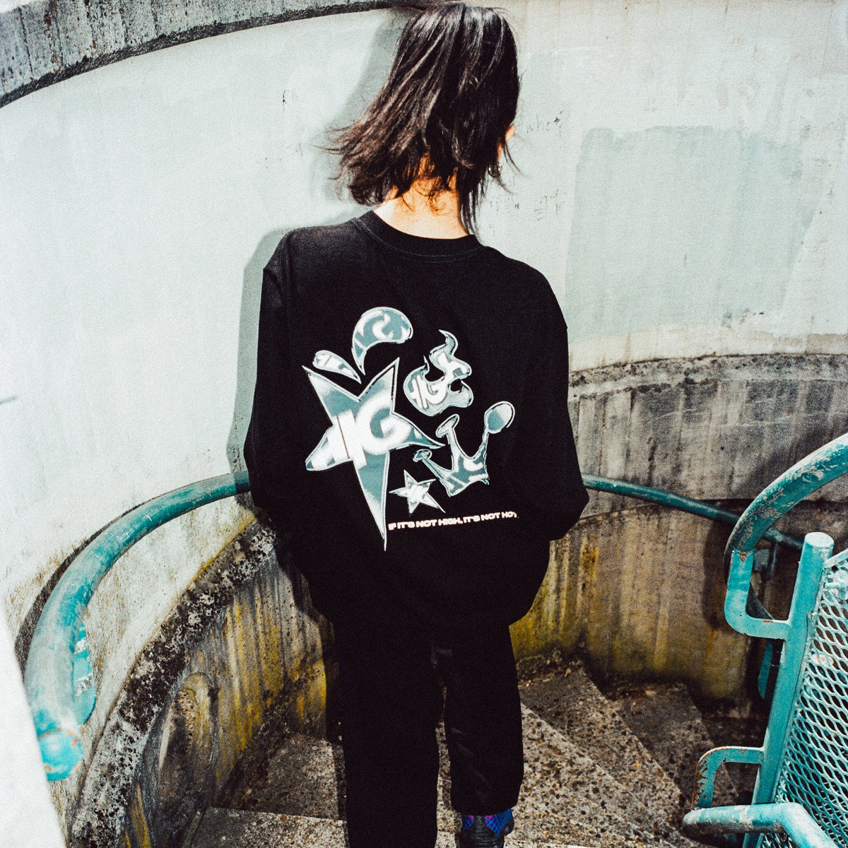 Longsleeve Stars Black
