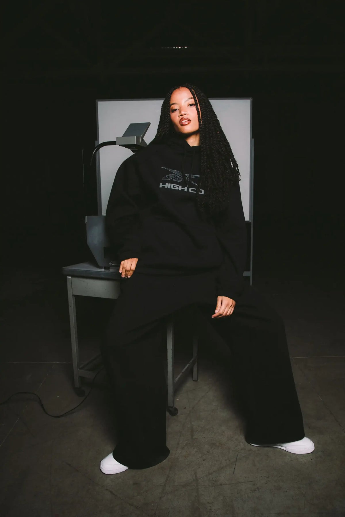 Hoodie Puff High X Reebok Black