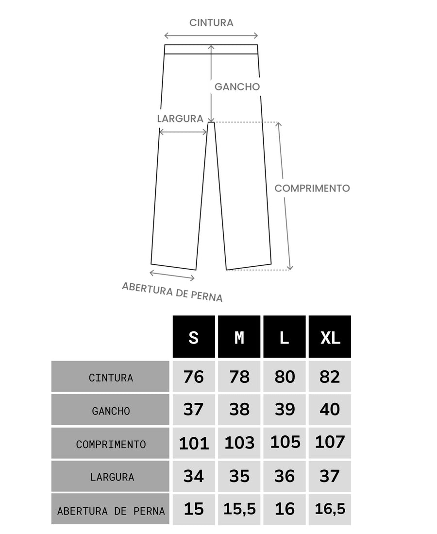 Tabela de medidas