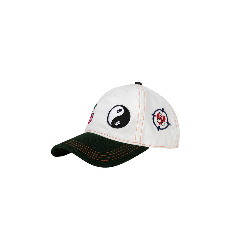Sticker Cap White/green
