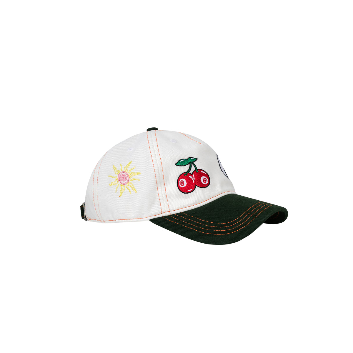Sticker Cap White/green