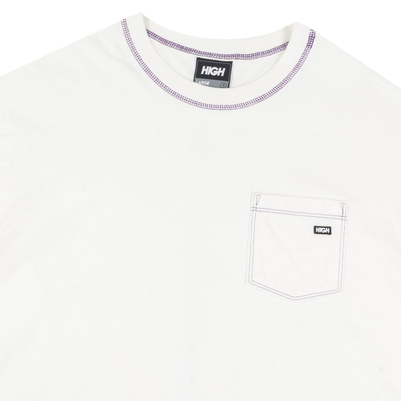 Pocket Tee Colored White