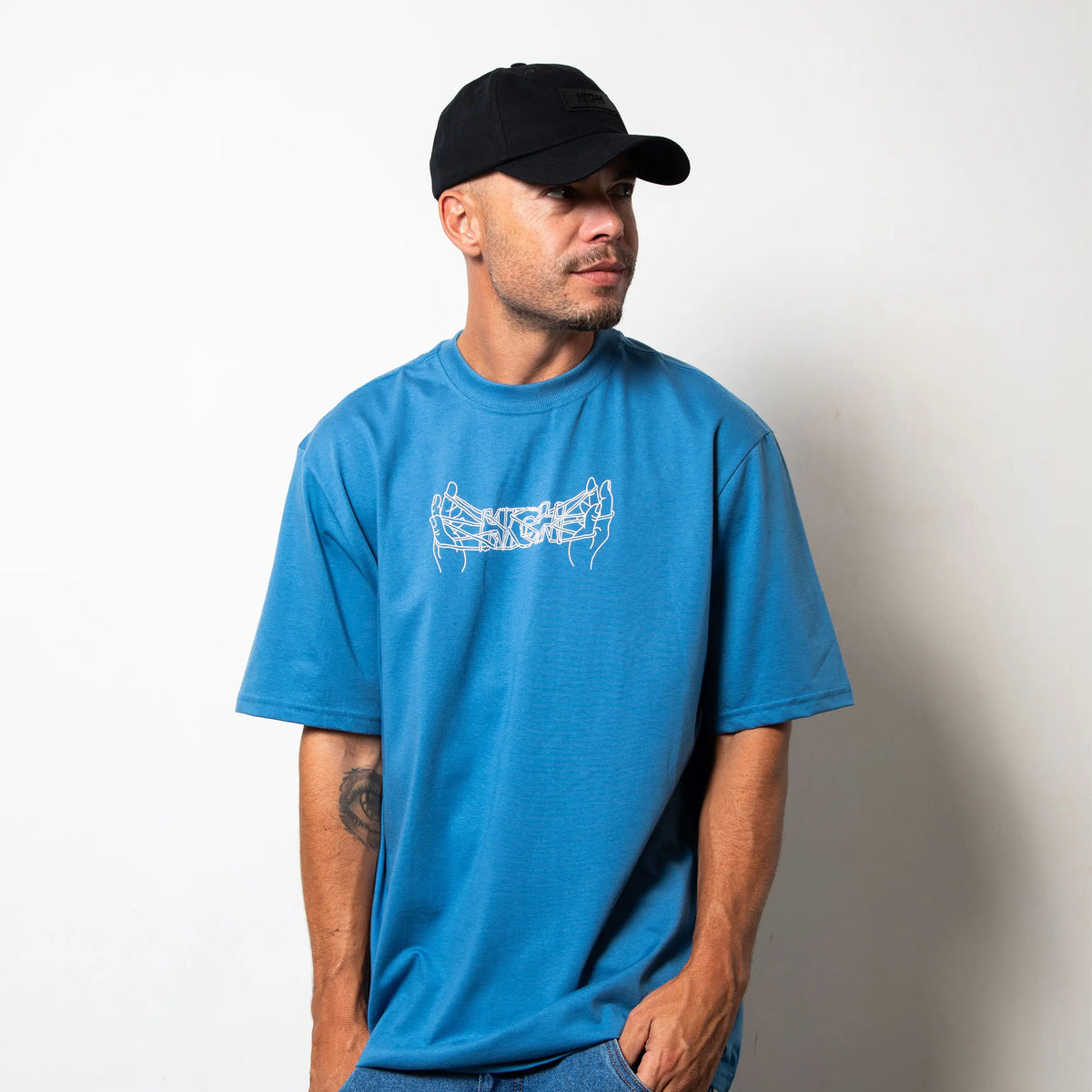 Tee Elastic Oil Blue