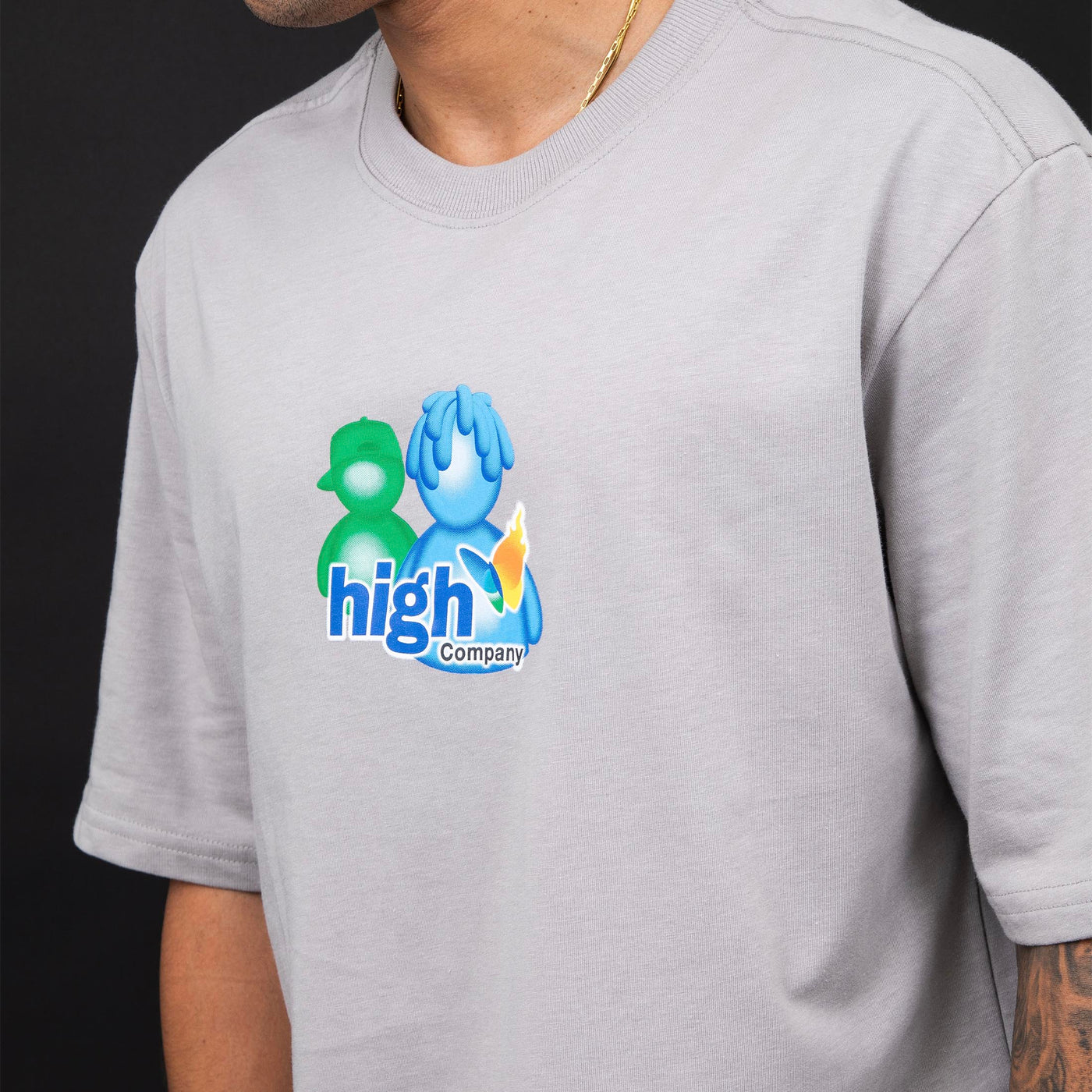 Tee Messenger Grey