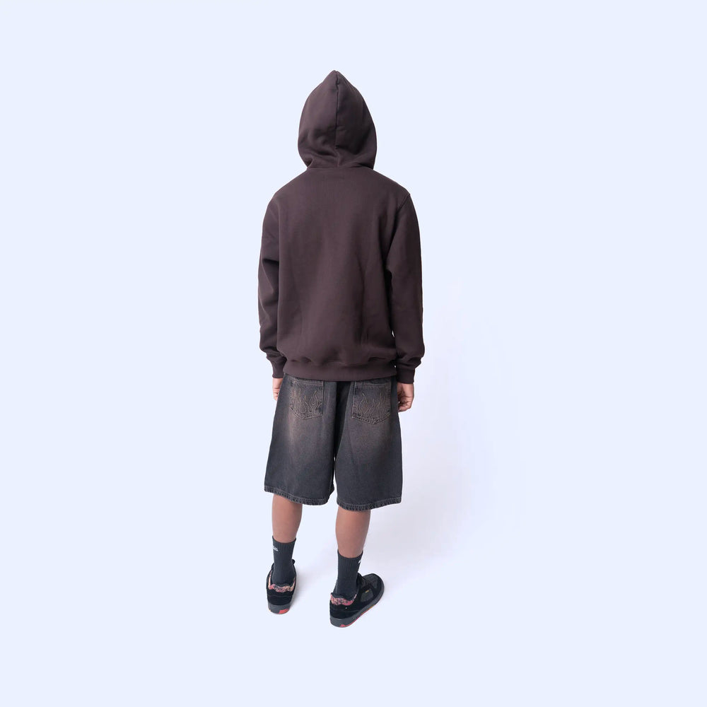 Denim Fire Shorts Brown