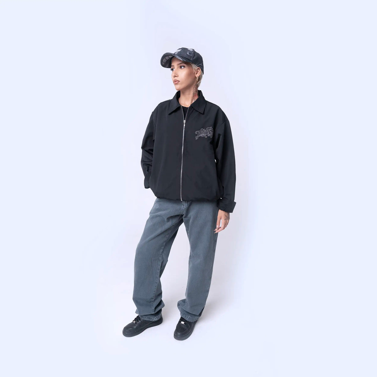 Jacquard Jacket Black