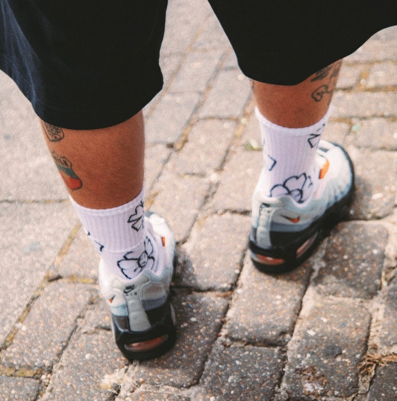 Bloom Long Socks White