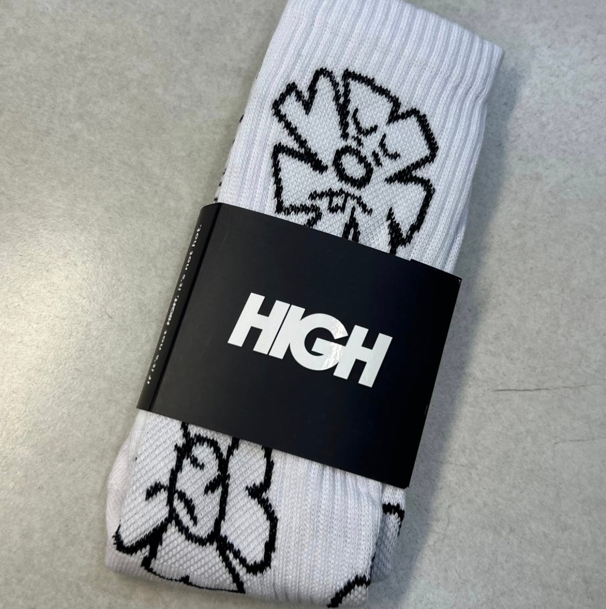 Bloom Long Socks White