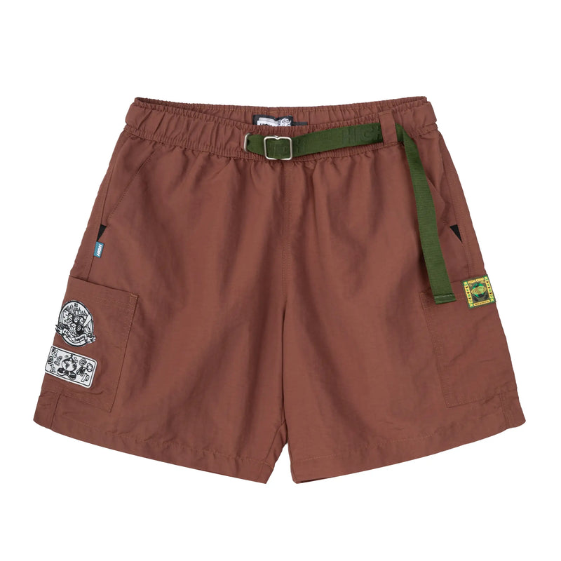 Orbit Sportshorts Patches Brown