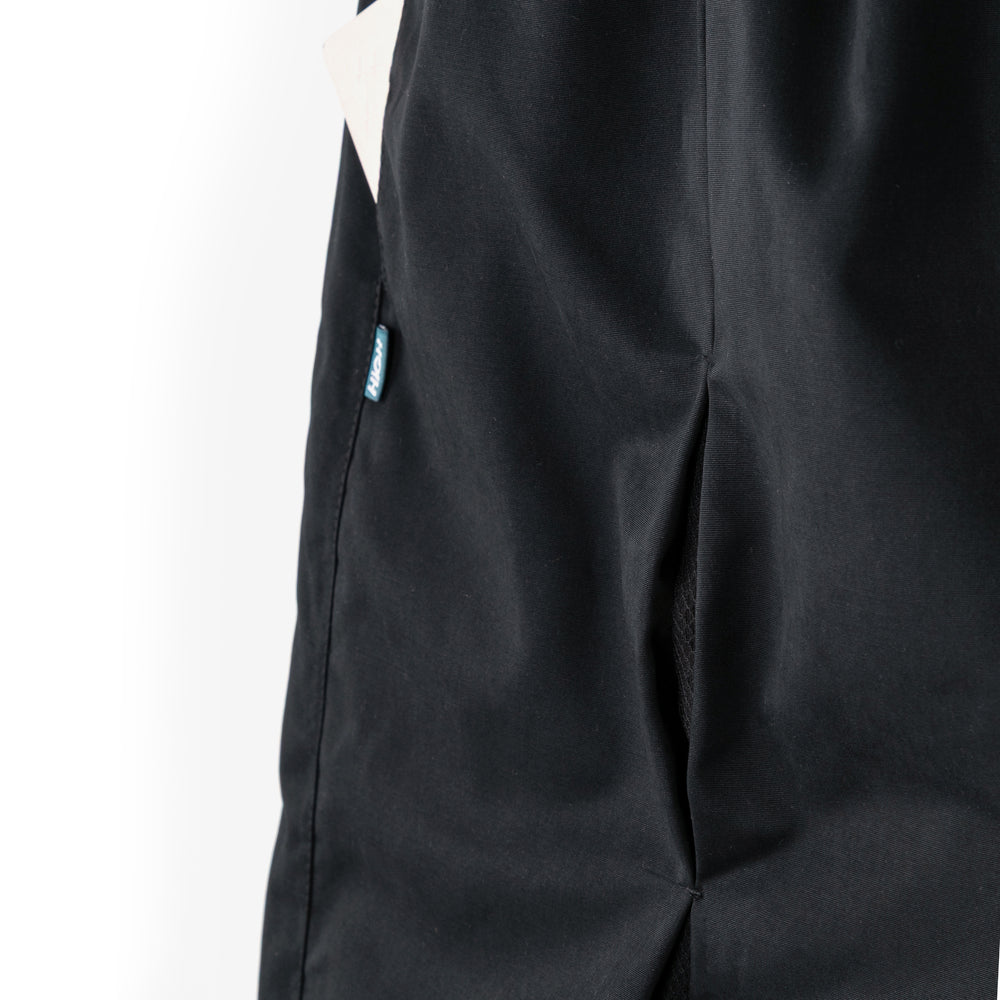 Pleated Mesh Shorts Black