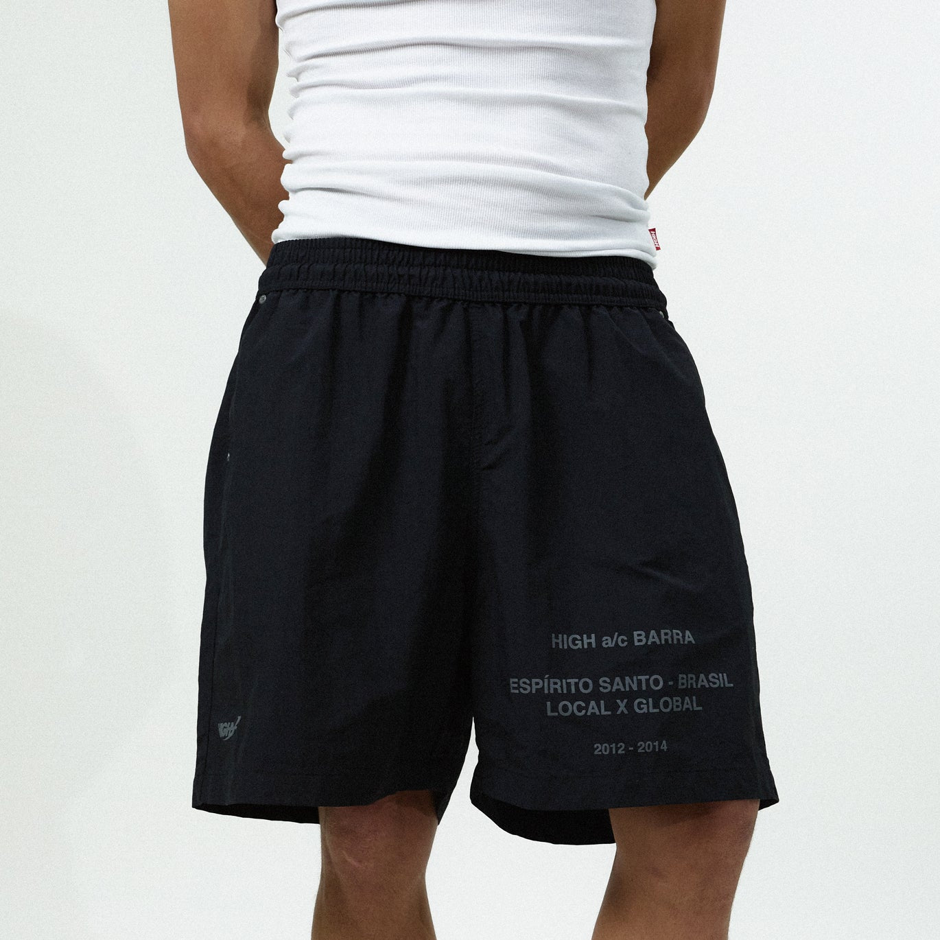 Shorts "HIGH a/c BARRA" Preto