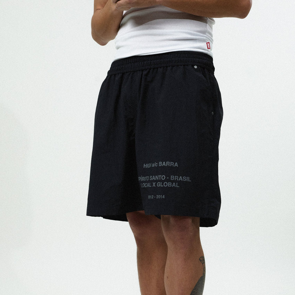 Shorts "HIGH a/c BARRA" Preto