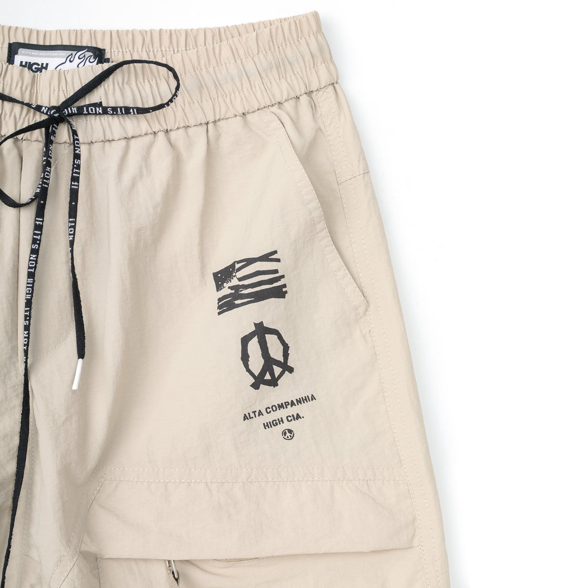 Shorts Alta Companhia Bege