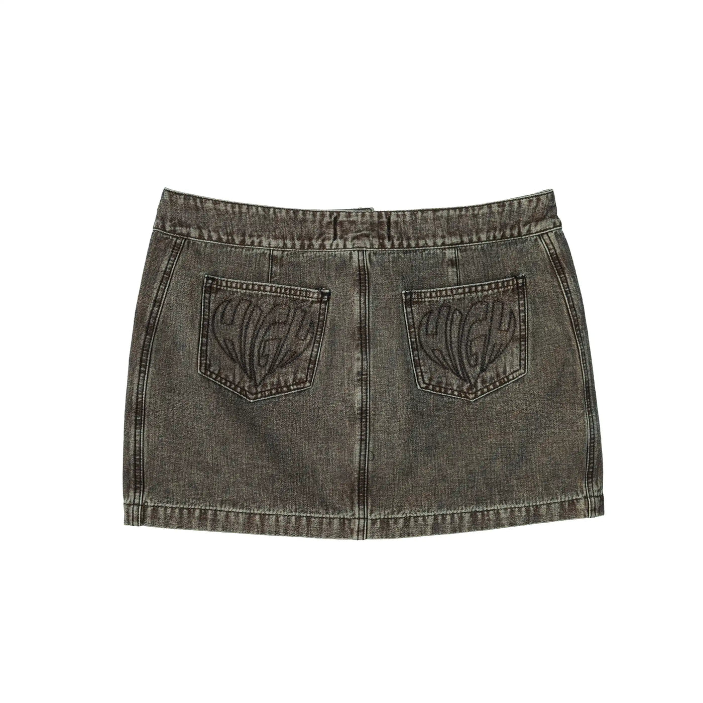 Jeans Mini Skirt Core Brown