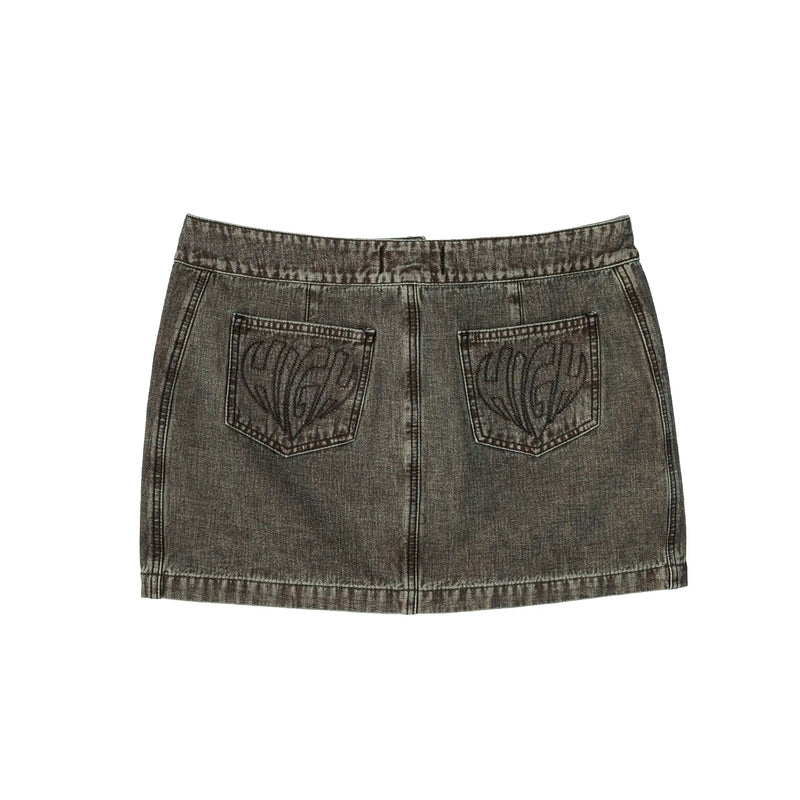 Jeans Mini Skirt Core Brown
