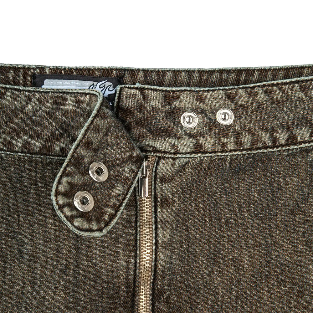 Jeans Mini Skirt Core Brown