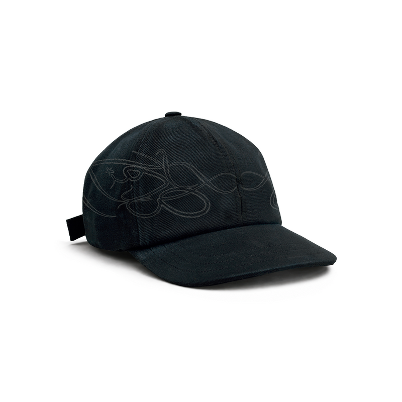 Boné Six Panel "Assinatura" Preto - HIGH a/c BARRA