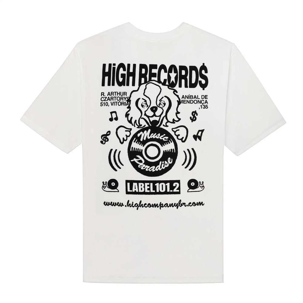 Records Tee White