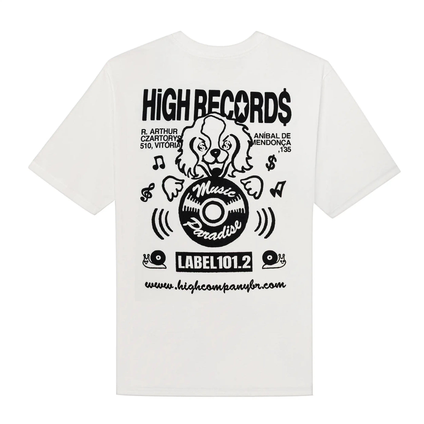Records Tee White