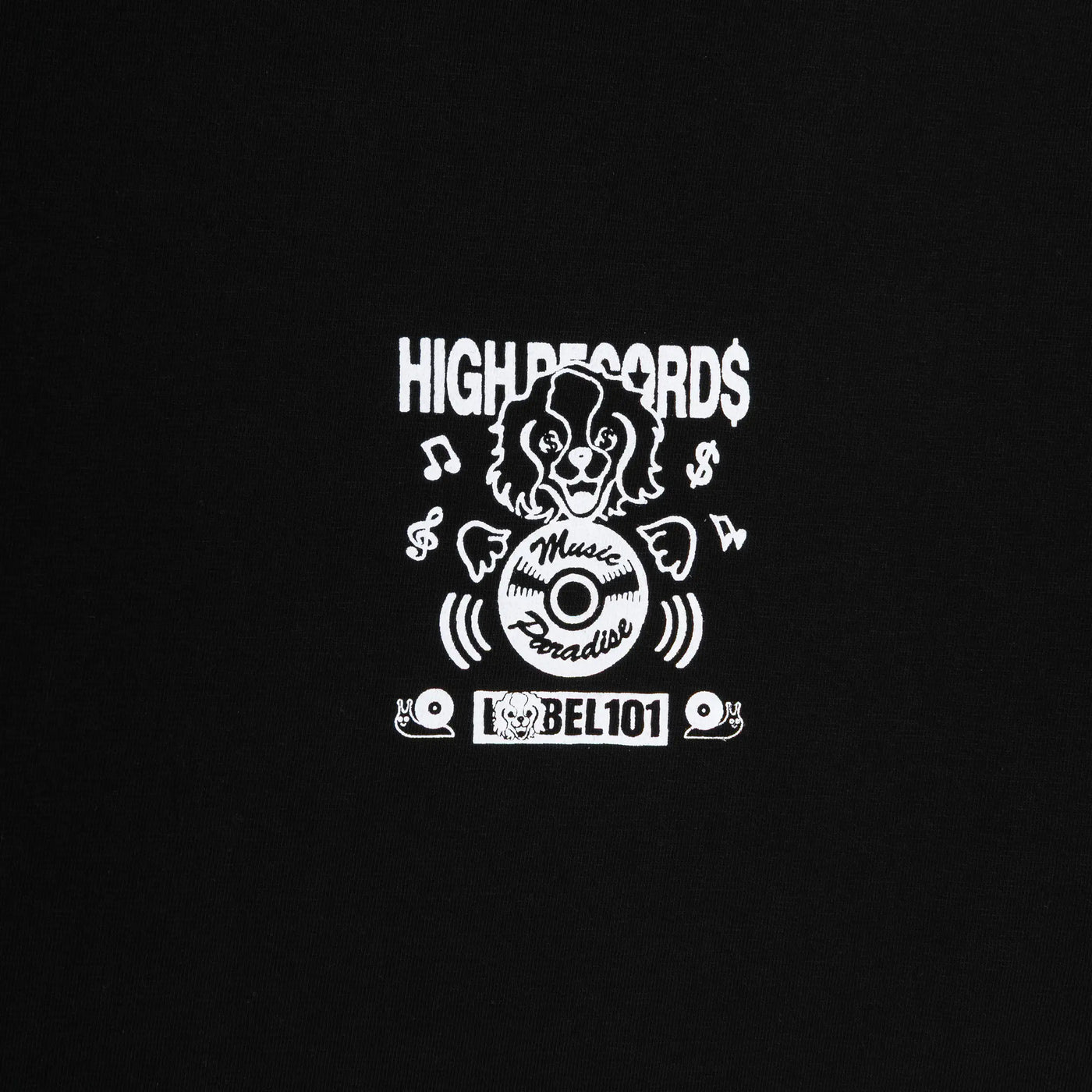 Records Tee Black