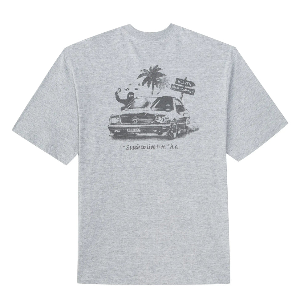Cash Rules Tee Heather Grey