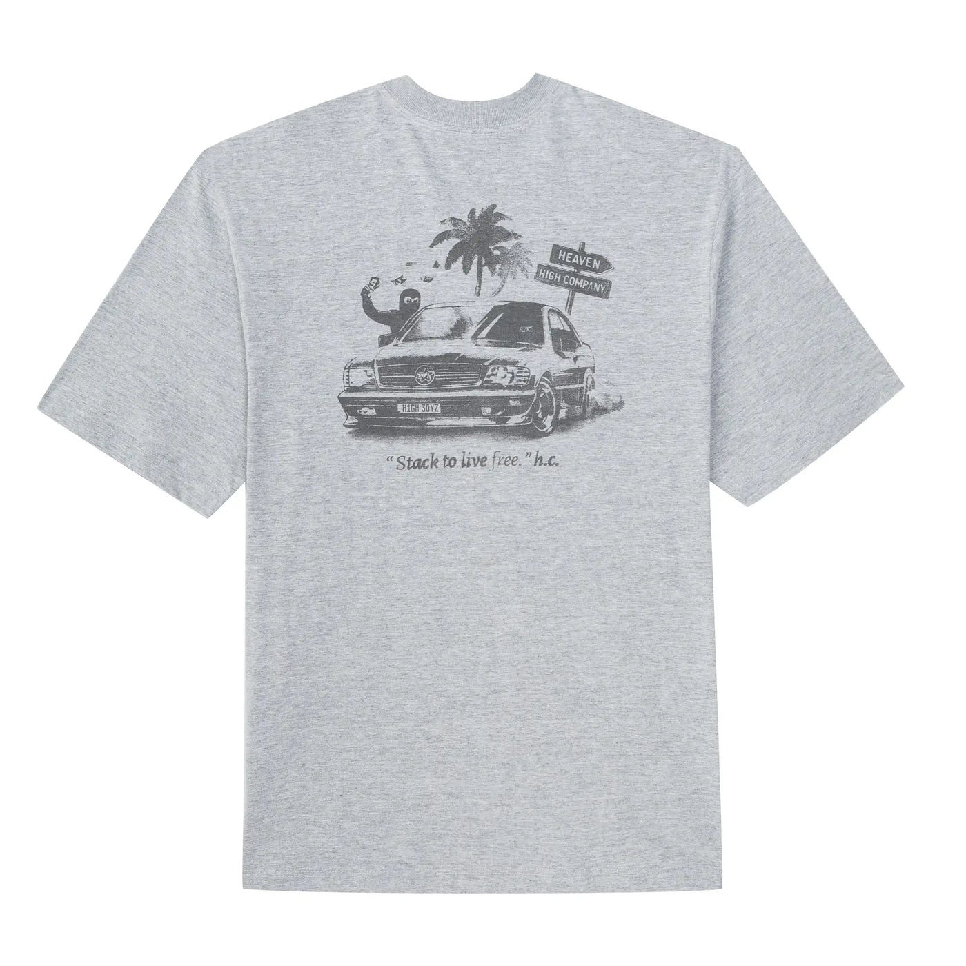 Cash Rules Tee Heather Grey