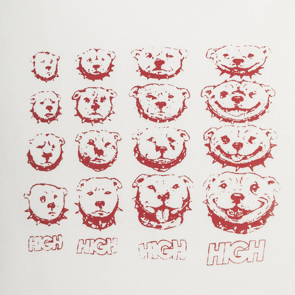 Puppy Grid Tee White