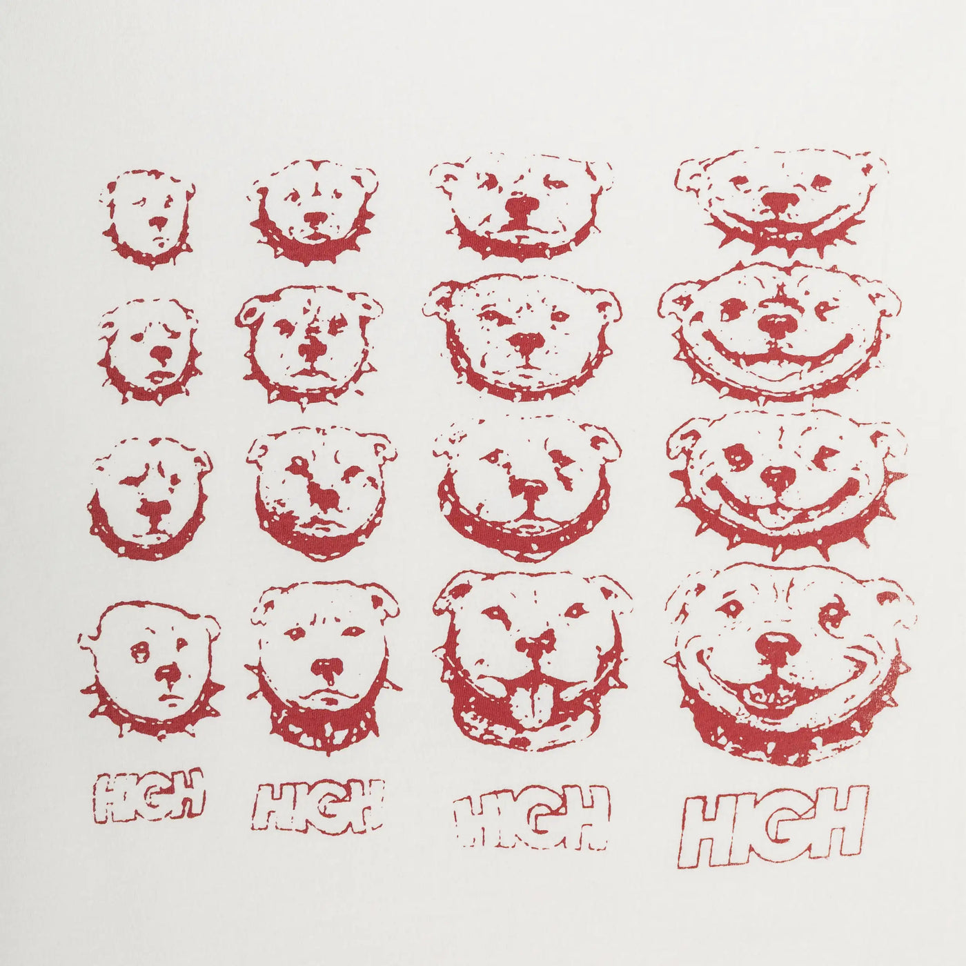 Puppy Grid Tee White