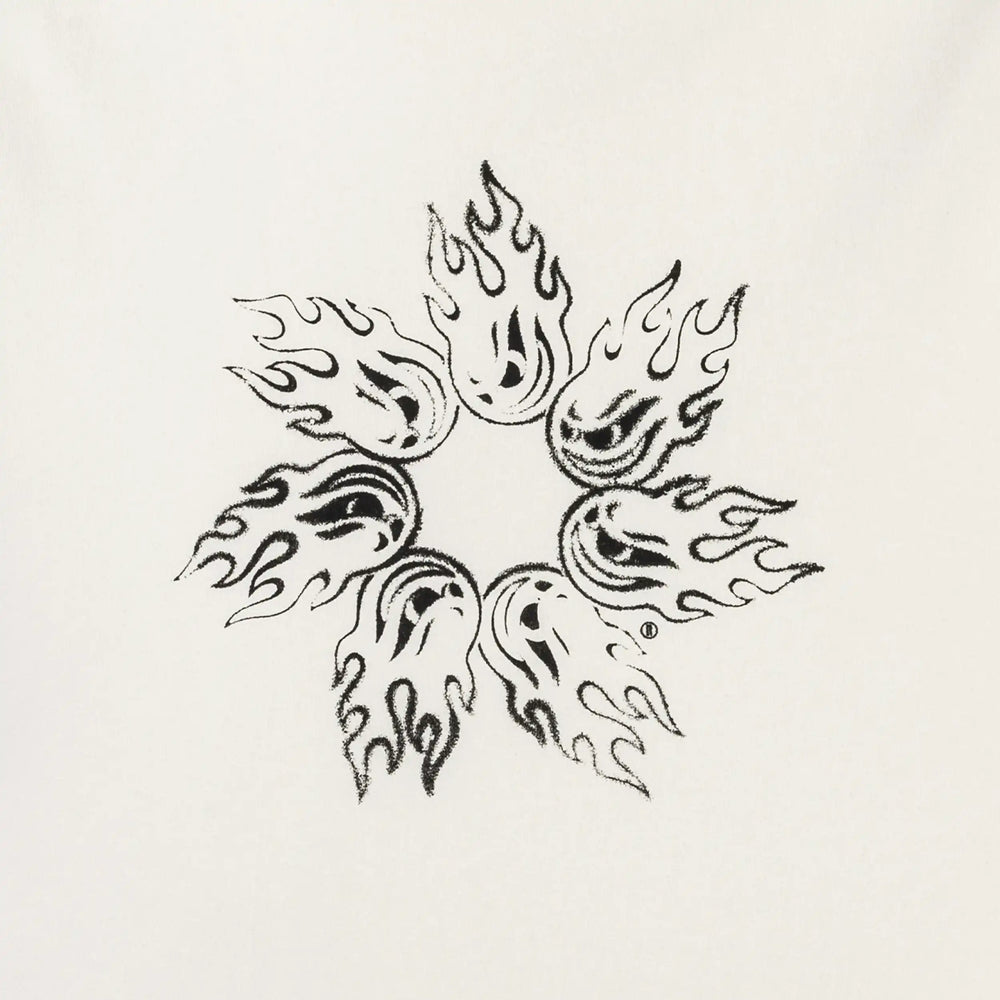 Tee Flame Spin White