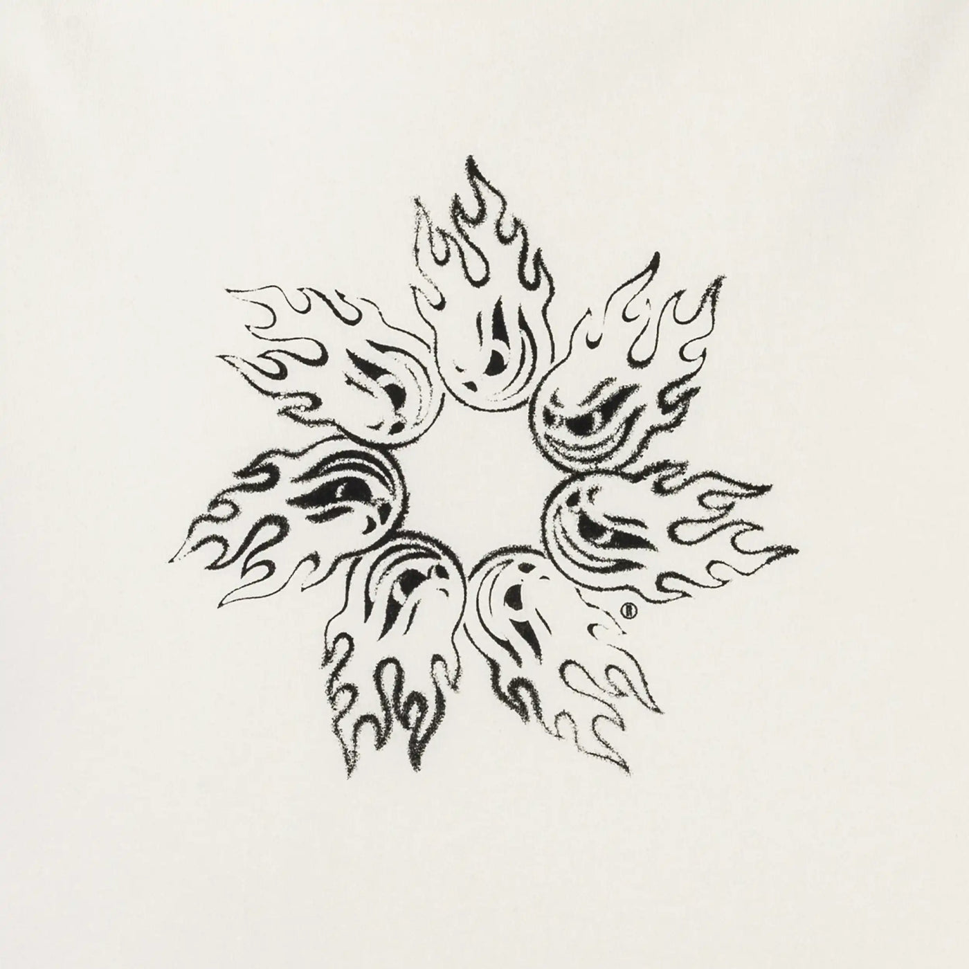 Tee Flame Spin White