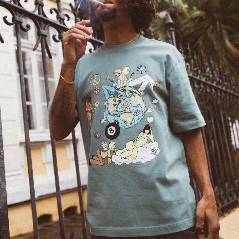 Tee Flower World Sage