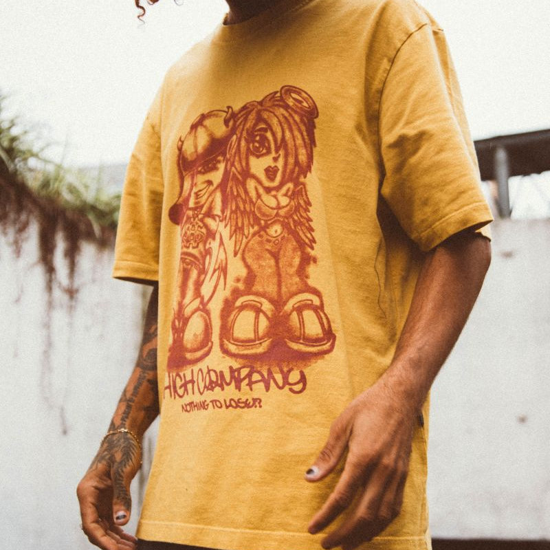 Tee Airbrush Yellow