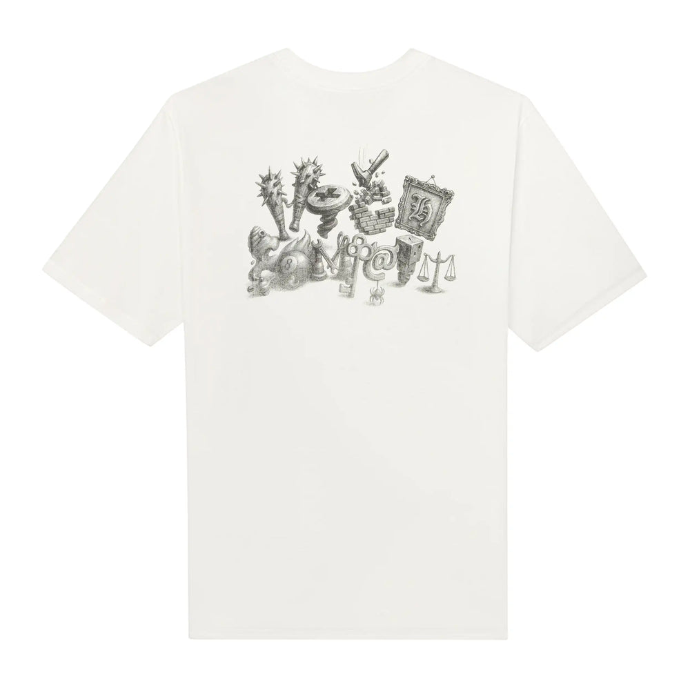 Tee Crazy Letters White