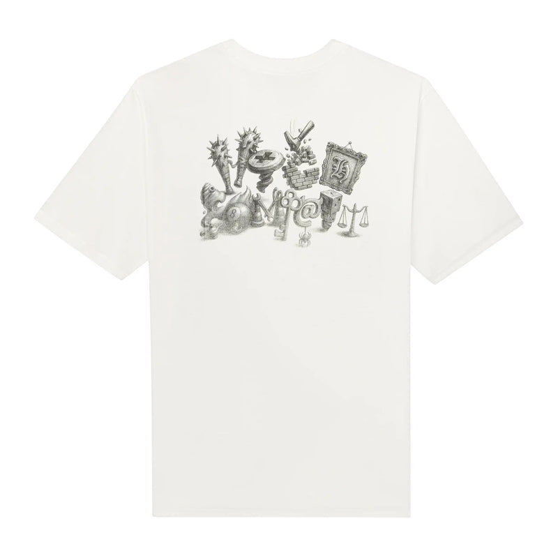 Tee Crazy Letters White