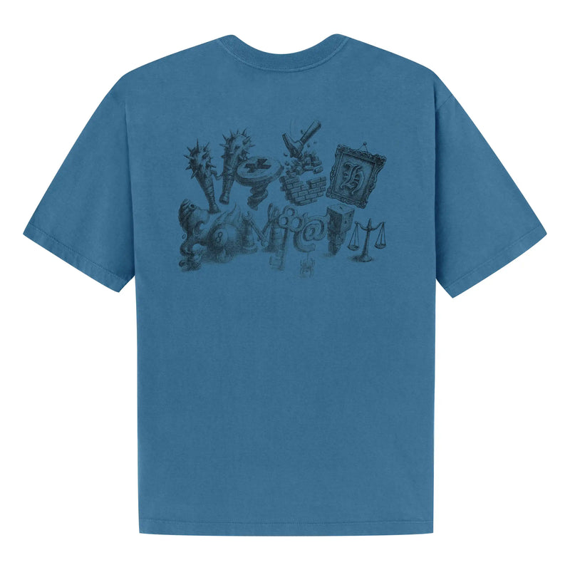 Tee Crazy Letters Blue