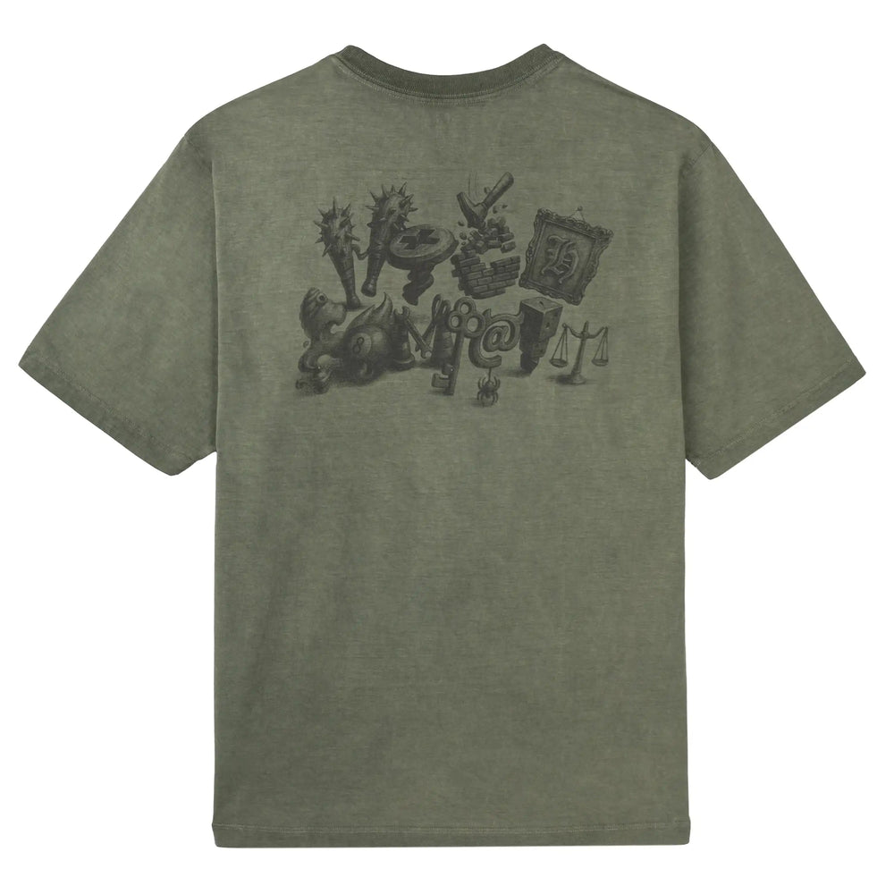 Tee Crazy Letters Green
