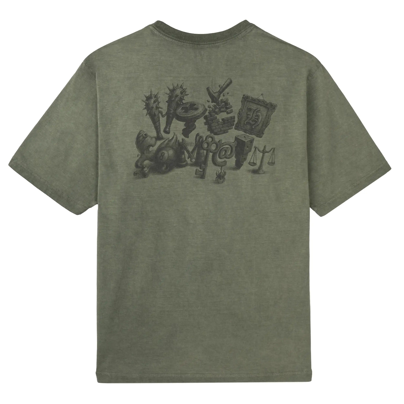 Tee Crazy Letters Green